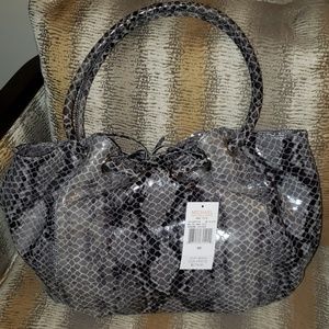 NWT Michael Kors Snake Print Medium Ring Tote